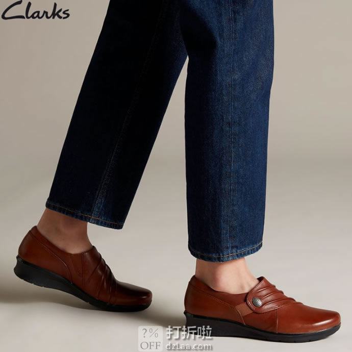 白菜 CLARKS 其乐 Hope Roxanne 女式乐福鞋 36码2.1折.96 海淘转运到手约￥231