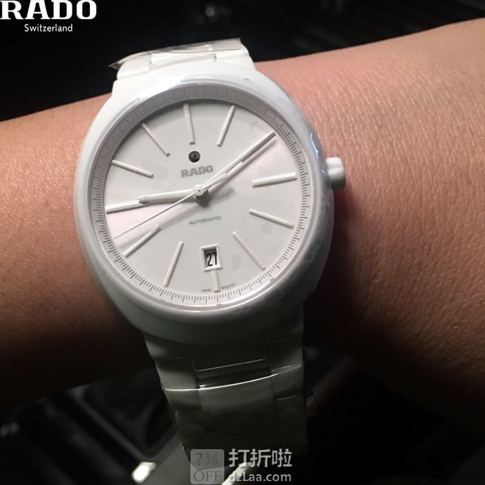 降171刀 RADO 雷达 D-Star 帝星系列 R15964012 男式陶瓷机械表 优惠码折后1.4折8.2史低 海淘转运关税补贴到手约￥2706