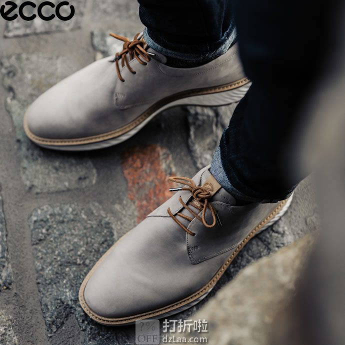 限尺码 ECCO 爱步 ST.1 适动系列 男式正装系带鞋 3.5折$80.31 海淘转运到手约￥658