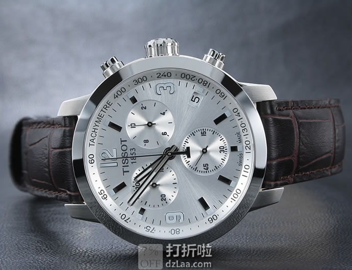Tissot 天梭 骏驰200系列 T055.417.16.037.00 三眼计时 男式石英手表 优惠码折后9.99 海淘转运关税补贴到手约￥1557