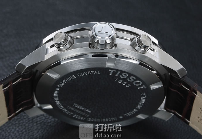Tissot 天梭 骏驰200系列 T055.417.16.037.00 三眼计时 男式石英手表 优惠码折后9.99 海淘转运关税补贴到手约￥1557