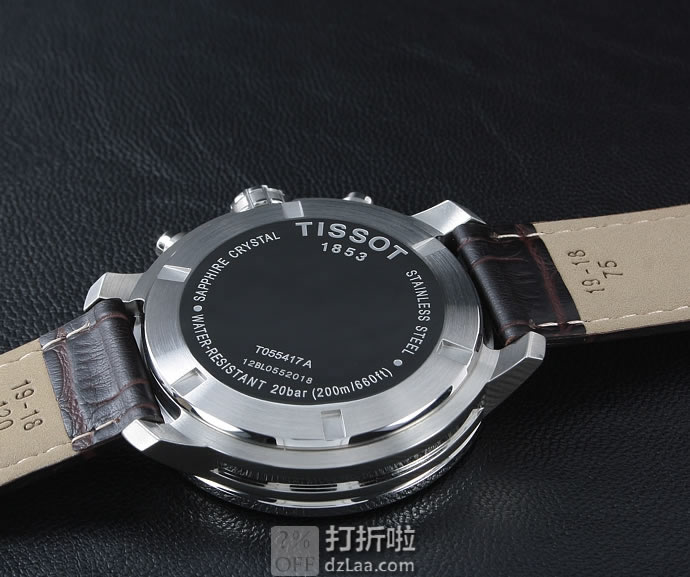 Tissot 天梭 骏驰200系列 T055.417.16.037.00 三眼计时 男式石英手表 优惠码折后9.99 海淘转运关税补贴到手约￥1557