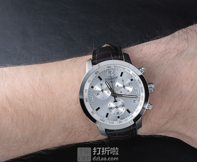 Tissot 天梭 骏驰200系列 T055.417.16.037.00 三眼计时 男式石英手表 优惠码折后9.99 海淘转运关税补贴到手约￥1557