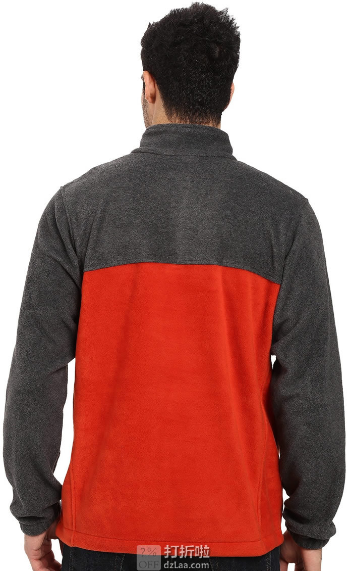 Columbia 哥伦比亚 Steens Mountain Half Zip 半拉链 男式套头抓绒衣 S码3.1折.48 海淘转运到手约¥175