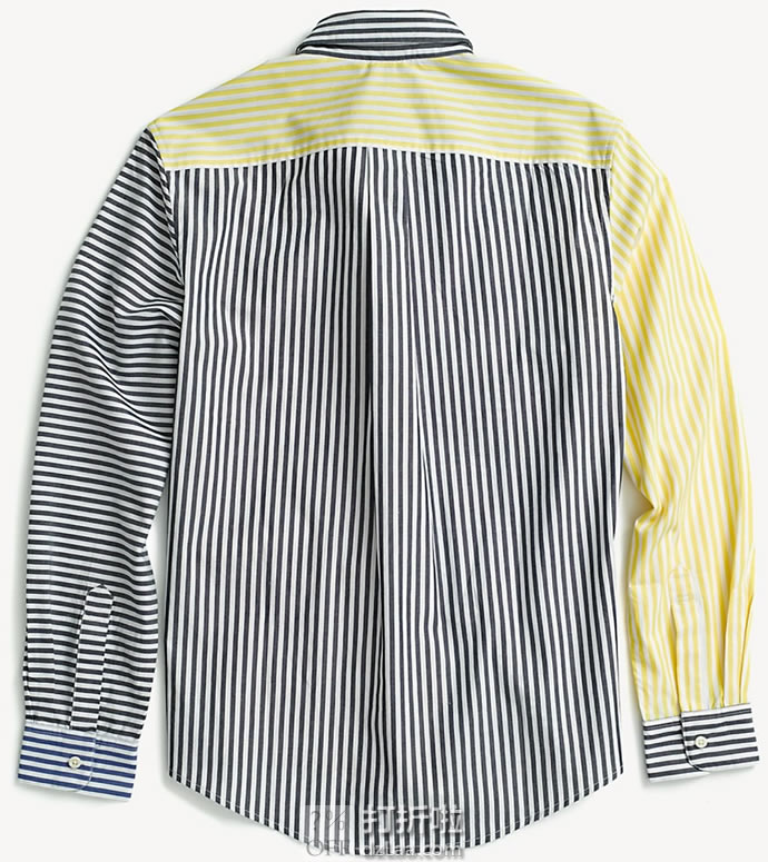 Tommy Hilfiger 汤美费格 撞色条纹 男式长袖衬衫 3.6折.93 海淘转运到手约¥219