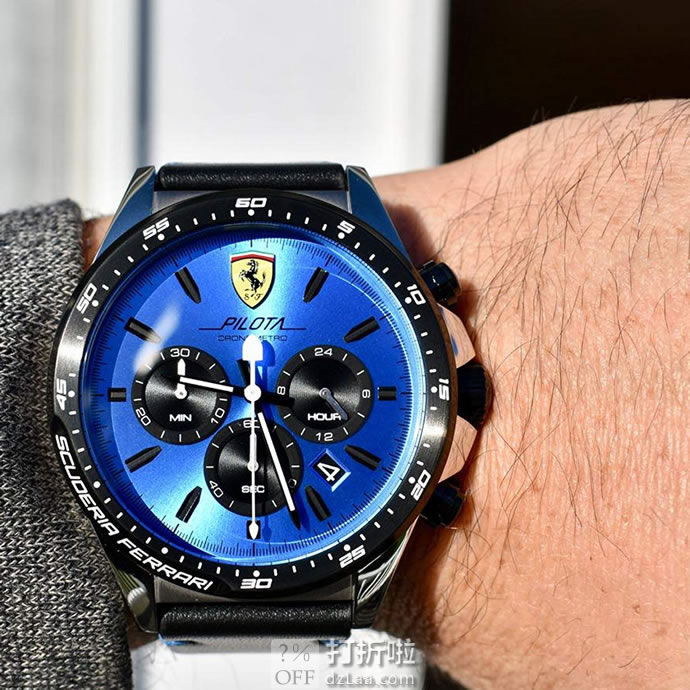 金盒特价 FERRARI 法拉利 PILOTA系列 男式计时手表 0830388 3.9折5.53 海淘转运关税补贴到手约¥879 国内¥1645