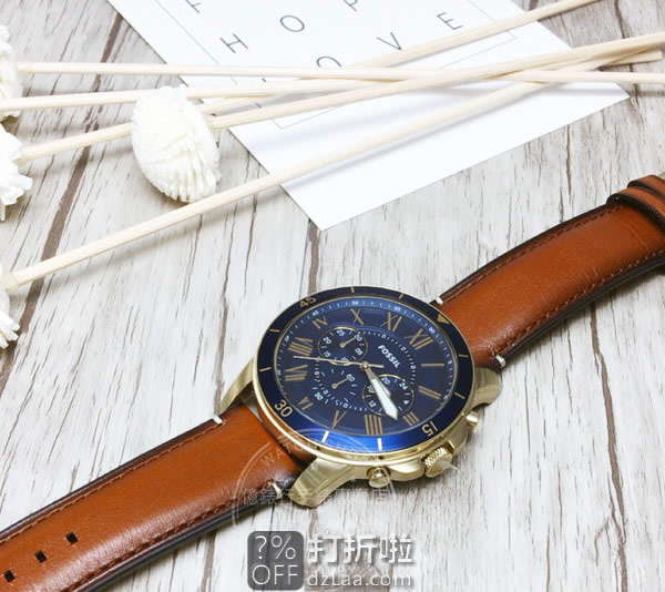 金盒特价 Fossil 化石 GRANT系列 3眼计时 FS5268 男式手表 3.7折史低 海淘转运关税补贴到手约￥522