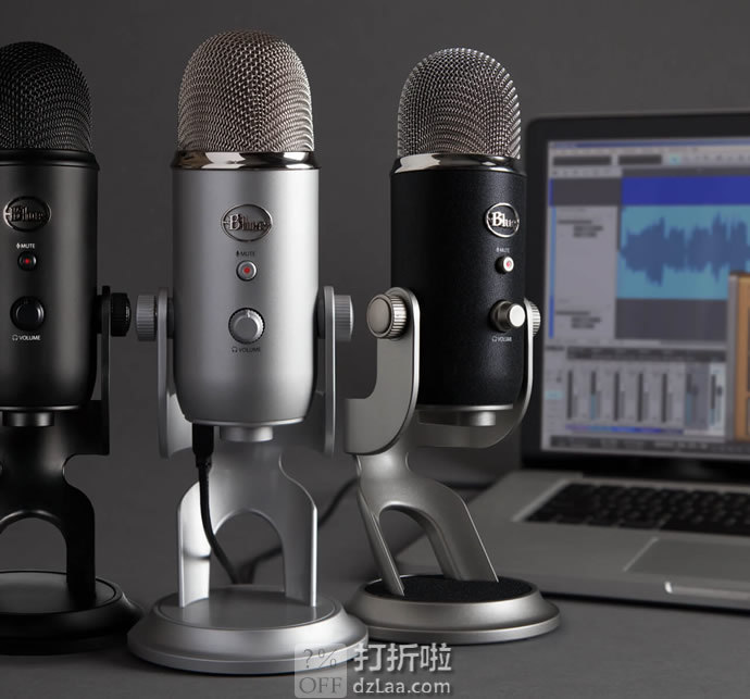 金盒特价 Blue Yeti USB 电容麦克风 7折.99 多色可选 海淘转运到手约￥746