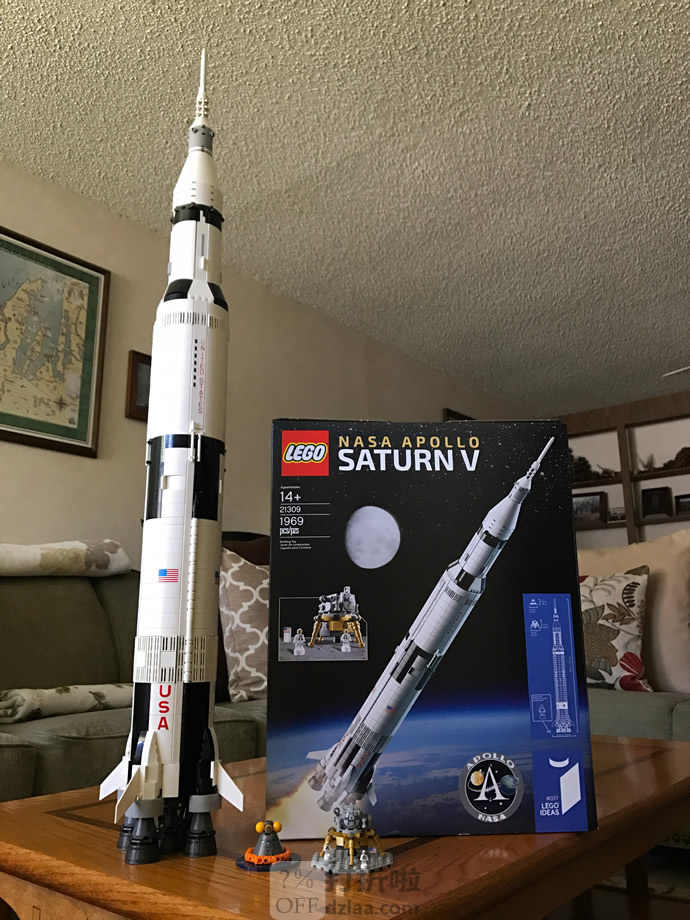 LEGO 乐高 Ideas系列 21309 美国宇航局阿波罗土星五号火箭 积木玩具 多重优惠折后¥569