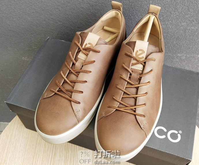 ECCO 爱步 Soft 8 LX 柔酷8号 男式板鞋 41码2.7折.77 海淘转运到手约￥465