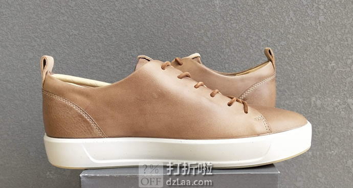 ECCO 爱步 Soft 8 LX 柔酷8号 男式板鞋 41码2.7折.77 海淘转运到手约￥465