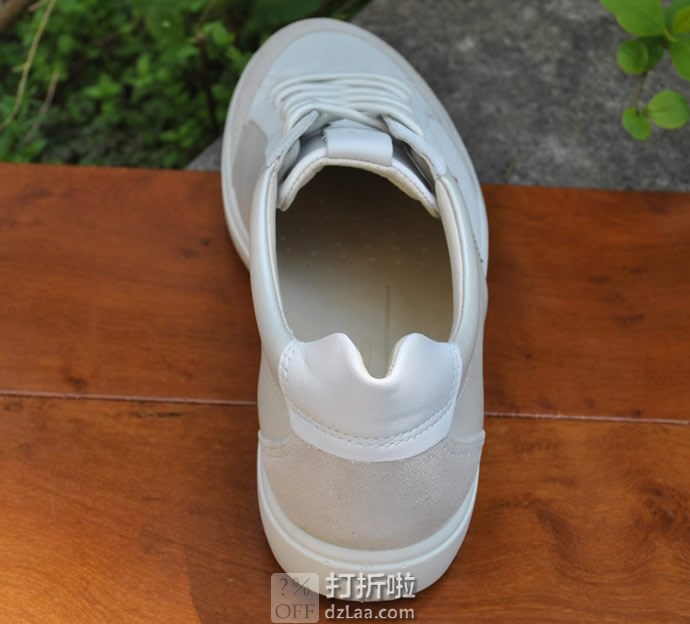 限尺码 ECCO 爱步 Soft 7 柔酷7号 拼色款 女式系带板鞋 休闲鞋 3.3折.46 海淘转运到手约¥457