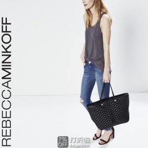 Rebecca Minkoff Everywhere 瑞贝卡明可弗 菱格纹 女式手提包 2.1折$69.26史低 海淘转运到手约¥556 Rebecca Minkoff Everywhere 瑞贝卡明可弗 菱格纹 女式手提包 2.1折$69.26史低 海淘转运到手约¥556