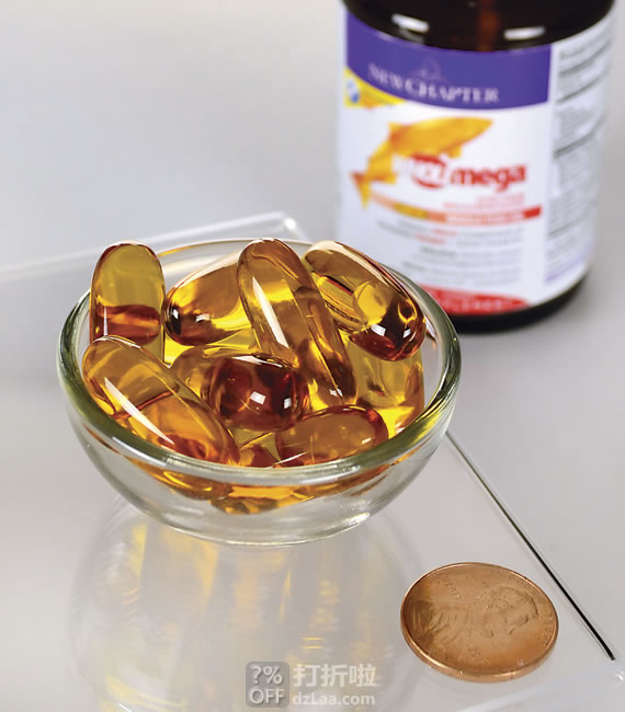 New Chapter 新章 顶级阿拉斯加野生鲑鱼油 1000mg*180粒*2件 下单折后.49 海淘转运到手约￥519 S&S订购可再优惠5%