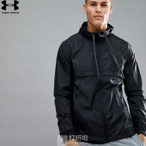 UNDER ARMOUR 安德玛 UA Sportstyle 男式连帽防风夹克 L码2.8折$22.06 海淘转运到手约￥185