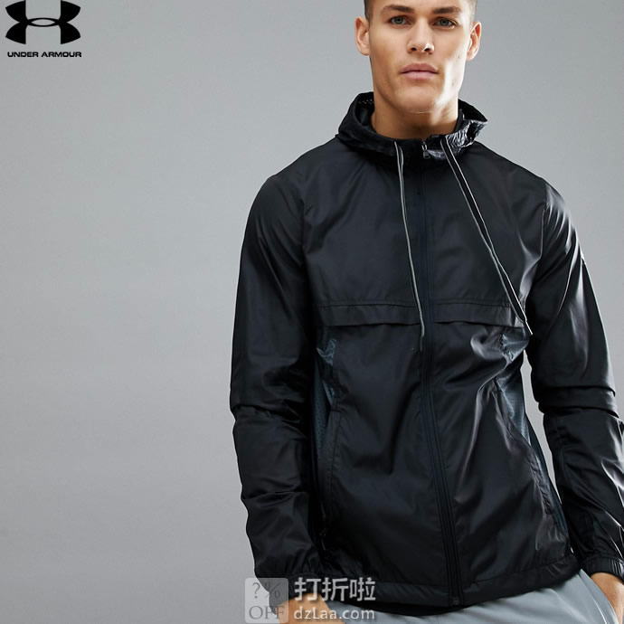 UNDER ARMOUR 安德玛 UA Sportstyle 男式连帽防风夹克 L码2.8折.06 海淘转运到手约￥185