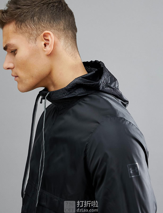 UNDER ARMOUR 安德玛 UA Sportstyle 男式连帽防风夹克 L码2.8折.06 海淘转运到手约￥185