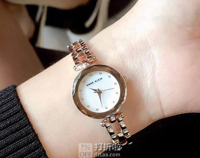 白菜 Anne Klein 安妮·克莱因 AK/3120MPRG 施华洛世奇水晶 女式手表 3.5折$22.99史低海淘转运关税补贴到手约￥286