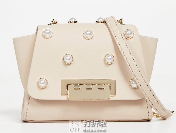 ZAC Zac Posen扎克·珀森 Eartha Mini 珍珠装饰迷你蝙蝠包 3.4折8.99 海淘转运到手约¥797 中亚Prime会员免运费直邮到手约¥851