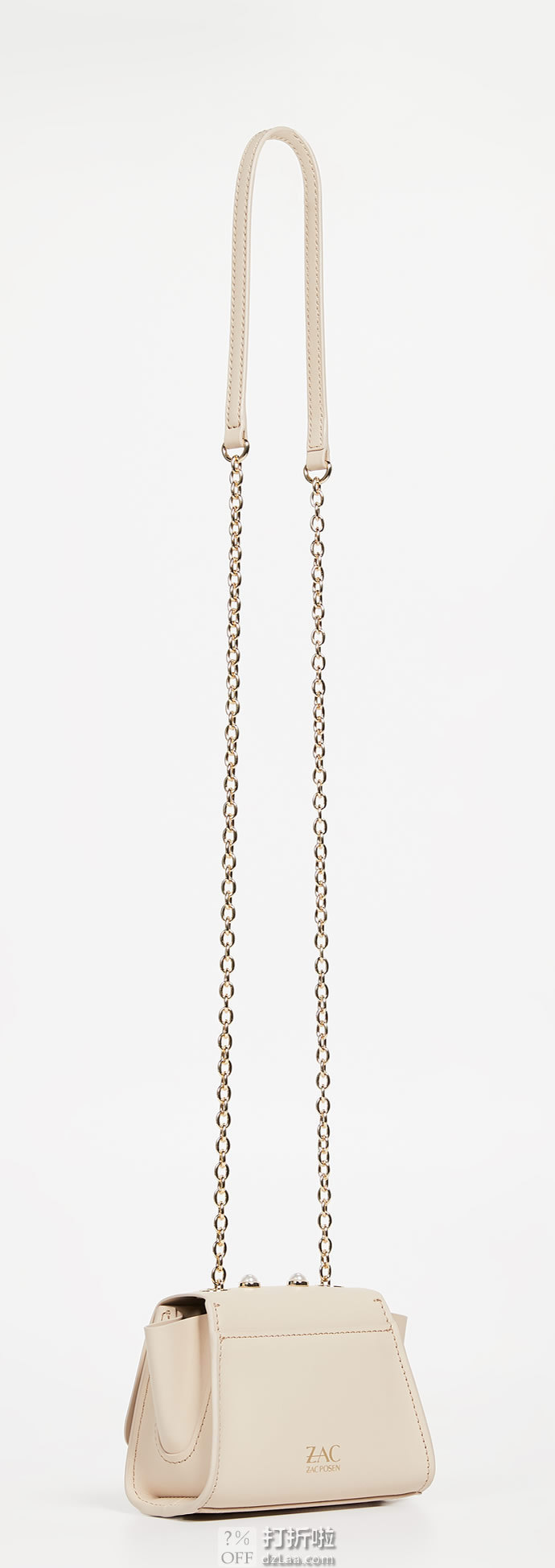 ZAC Zac Posen扎克·珀森 Eartha Mini 珍珠装饰迷你蝙蝠包 3.4折8.99 海淘转运到手约¥797 中亚Prime会员免运费直邮到手约¥851