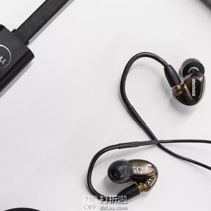 SHURE SE535-V+BT1 线控+蓝牙 可换线监听级 HIFI耳机 7.5折9 海淘转运到手约￥2123 国内￥3868