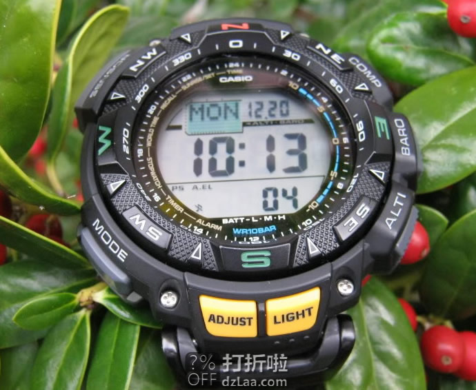 金盒特价 CASIO 卡西欧 PAG240-1CR 三重感应器 太阳能运动手表 4折.99 海淘关税补贴到手约¥834