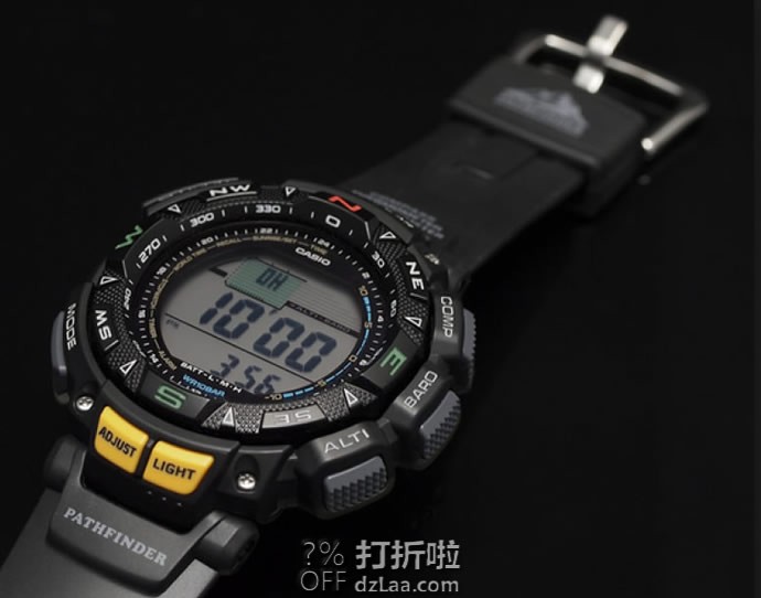 金盒特价 CASIO 卡西欧 PAG240-1CR 三重感应器 太阳能运动手表 4折.99 海淘关税补贴到手约¥834
