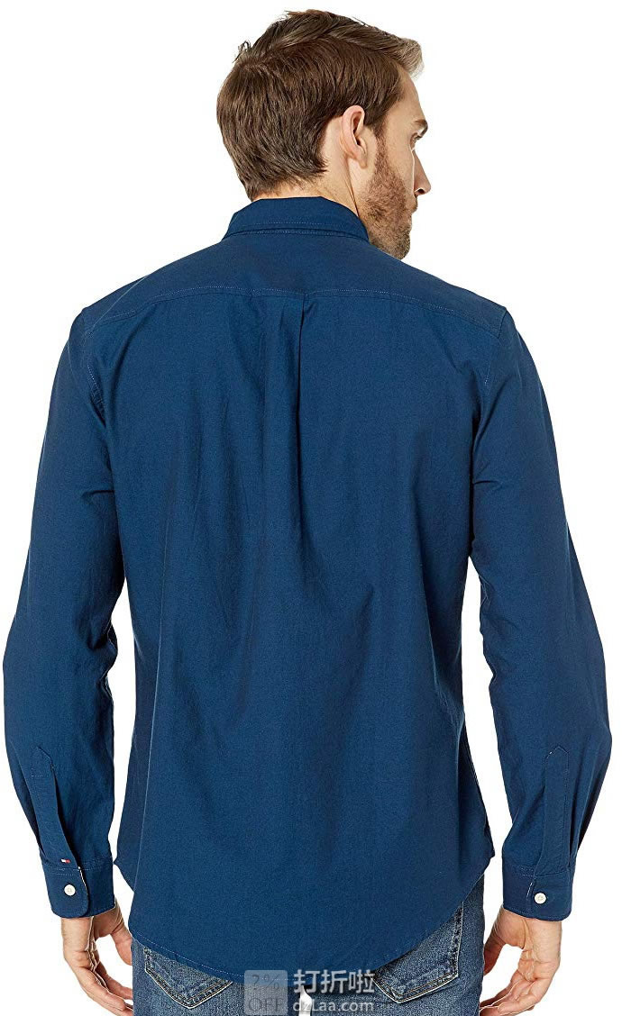 Tommy Hilfiger 汤美费格 磁扣 男式长袖衬衫 3.5折.99 海淘转运到手约￥212