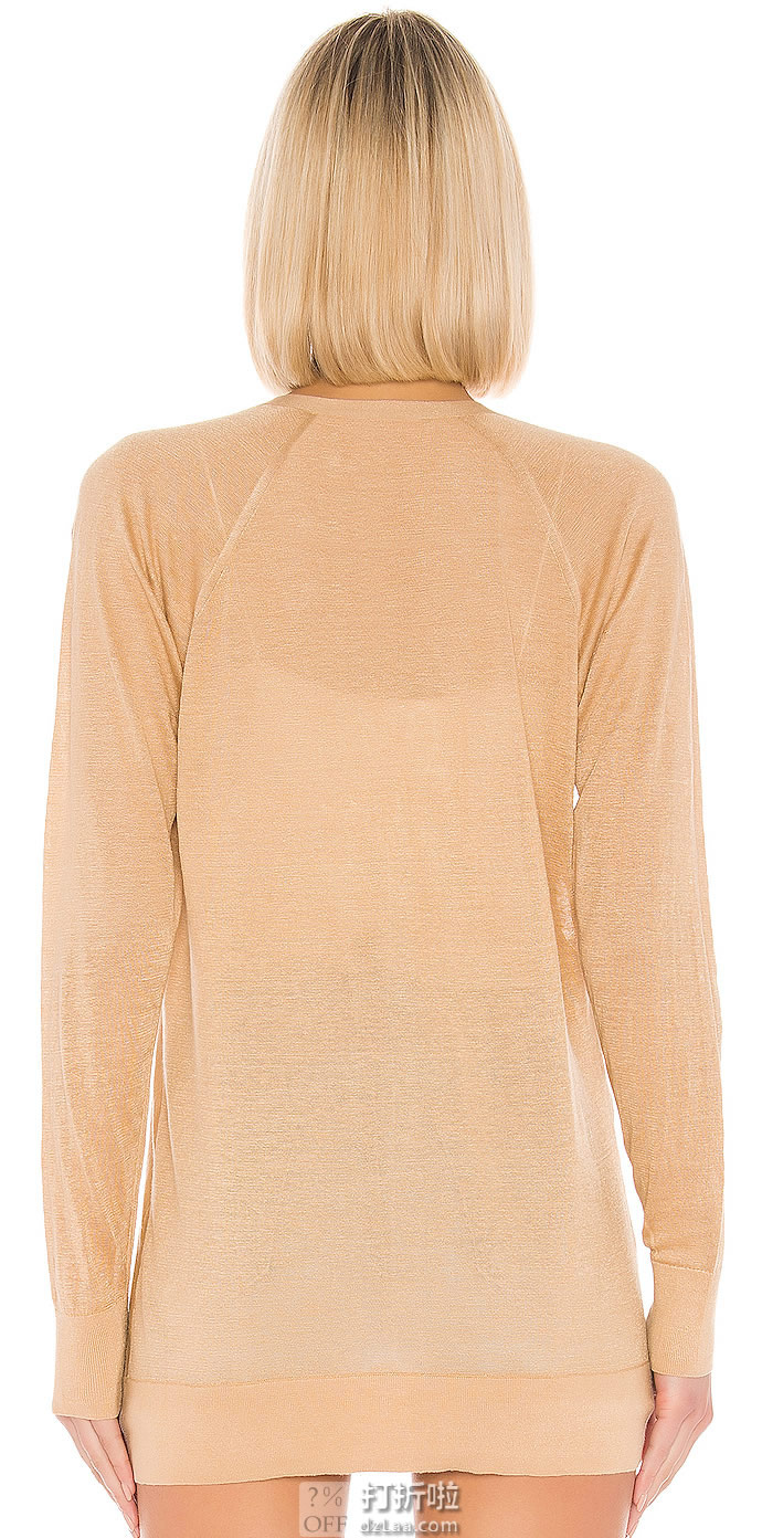 Theory 19年秋季款 纯色单排扣 V领 女式针织衫 开衫 J0413705 M码2.9折.93 海淘转运到手约￥626 国内￥1760