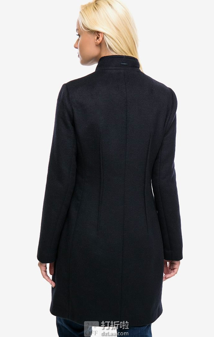 ARMANI JEANS 阿玛尼 女式羊毛呢大衣 6码2.9折7.71 海淘转运到手约￥1545