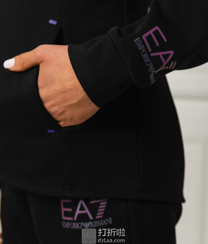 EMPORIO ARMANI 阿玛尼 EA7 女式运动连帽外套 XL码3.1折.49 海淘转运到手约￥429