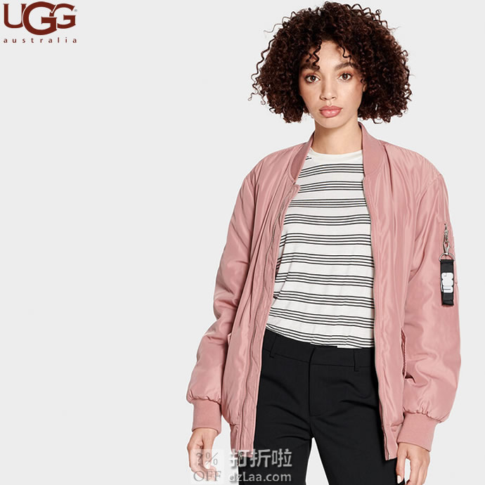 UGG Frances Oversized 宽松 女式飞行夹克外套 1103209 XS码3.9折.15 海淘转运到手约￥674 京东￥2788