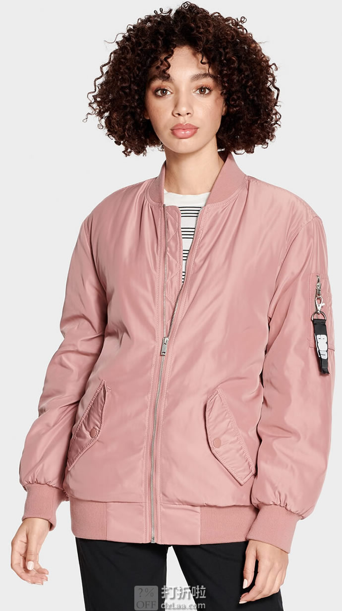 UGG Frances Oversized 宽松 女式飞行夹克外套 1103209 XS码3.9折.15 海淘转运到手约￥674 京东￥2788