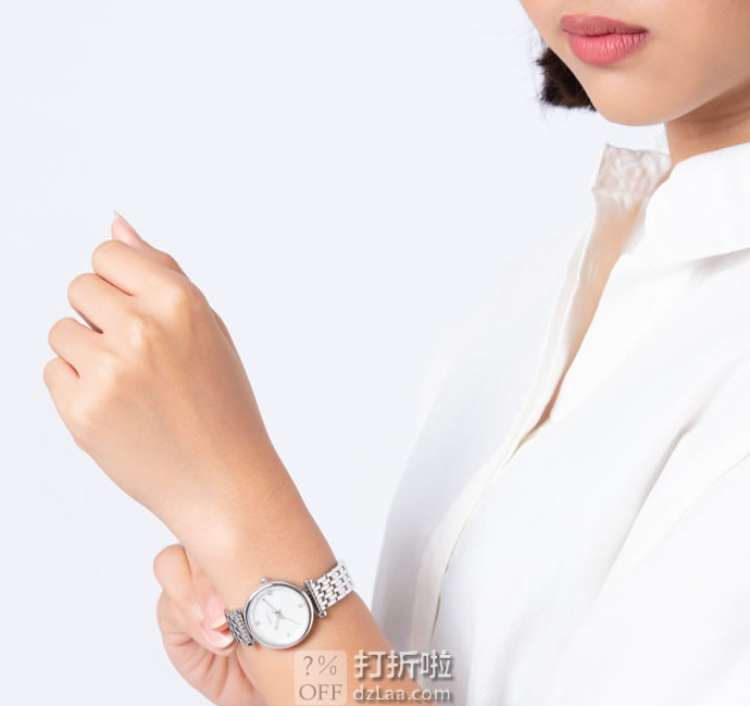 Fossil 化石 Mini Carlie系列 简约贝母纤薄镶水钻 女式石英手表 ES4430 5.1折.29 海淘转运关税补贴到手约¥501 天猫¥790