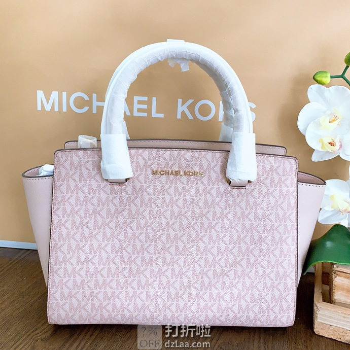 Michael Kors 迈克科尔斯 Selma系列 PVC印花 中号耳朵包 2.6折2.58 海淘转运到手约¥781