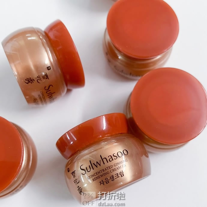 Sulwhasoo 雪花秀 滋盈生人参凝萃焕颜修护霜 5ml*6个 8.3折.5 海淘转运到手约¥214