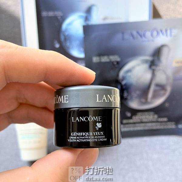 Lancome 兰蔻 小黑瓶肌底精华发光眼霜 6ml*3瓶旅行装 4折.99 海淘转运到手约¥196