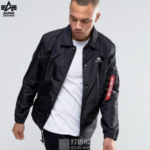 Alpha Industries 阿尔法军工 Coaches 男式夹克 S码3折$45.05 海淘转运到手约￥367