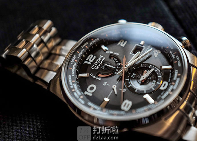 金盒特价 可收秋波 CITIZEN 西铁城 AT9010-52E 光动能 五局电波世界时 男式手表 3.1折9.99史低 海淘关税补贴到手约￥1541 国内￥3239