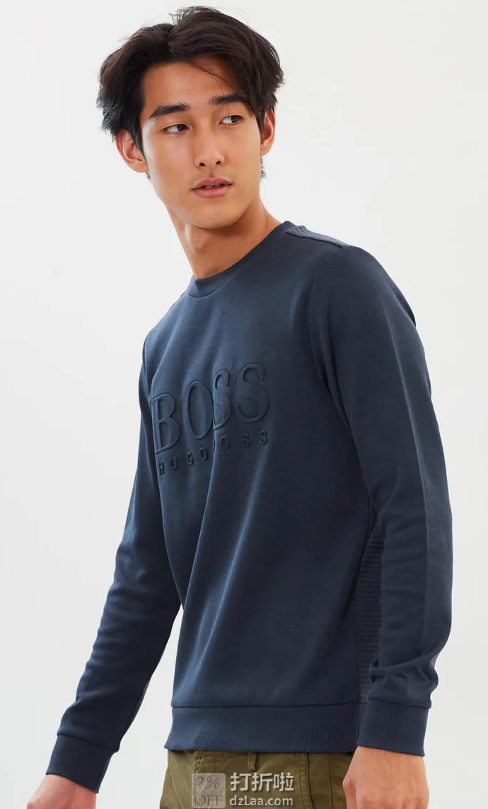 BOSS Green 雨果博斯 绿标 Salbo 修身款 男式卫衣 S码3.1折.12 海淘转运到手约¥432