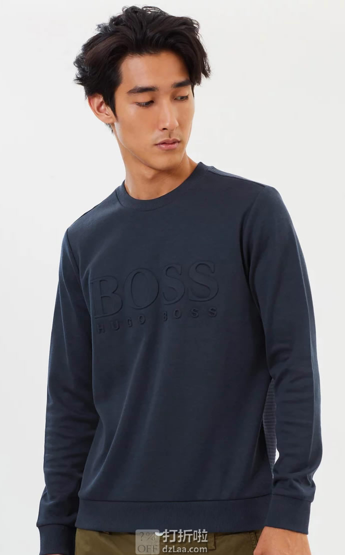 BOSS Green 雨果博斯 绿标 Salbo 修身款 男式卫衣 S码3.1折.12 海淘转运到手约¥432