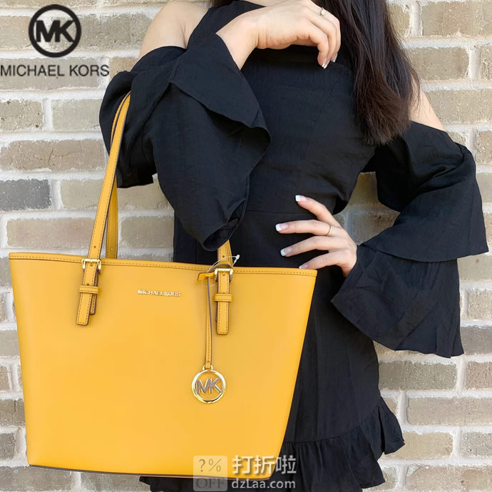 Michael Kors 迈克科尔斯 Jet Set Travel Carryall系列 中号女式手提包 3.7折9.04 海淘转运到手约¥826