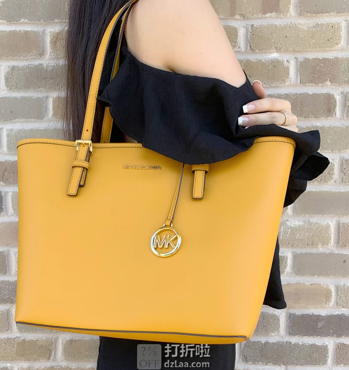 Michael Kors 迈克科尔斯 Jet Set Travel Carryall系列 中号女式手提包 3.7折9.04 海淘转运到手约¥826