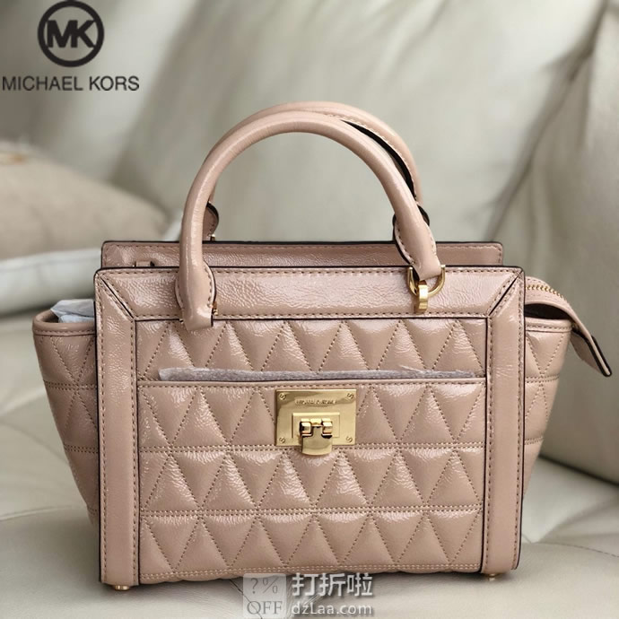 Michael Kors 迈克·科尔斯 Vivianne MK 小号 菱格纹 女式手提包 3.4折.85 海淘转运到手约¥747