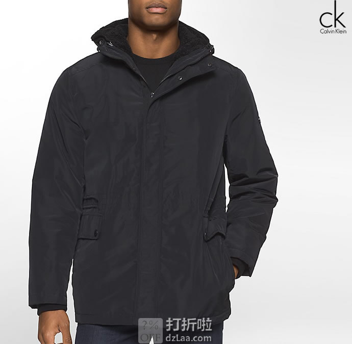 Calvin Klein 卡尔文克莱因 CK 男式连帽保暖夹克 M码2折.86 海淘转运到手约￥623