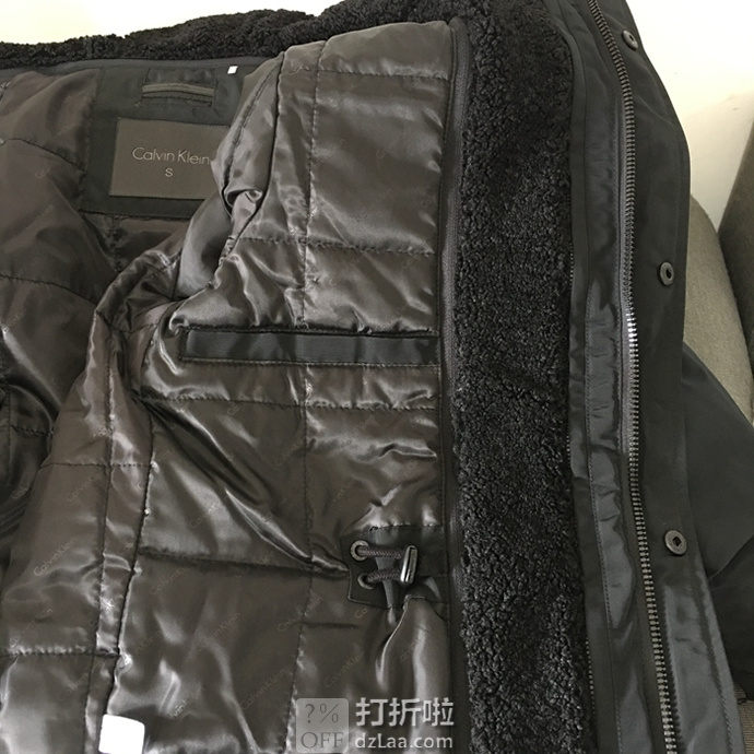 Calvin Klein 卡尔文克莱因 CK 男式连帽保暖夹克 M码2折.86 海淘转运到手约￥623