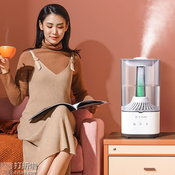美的 SCK-3H40 抑菌净化 4.5L大容量加湿器 双重优惠折后￥129包邮 京东￥169