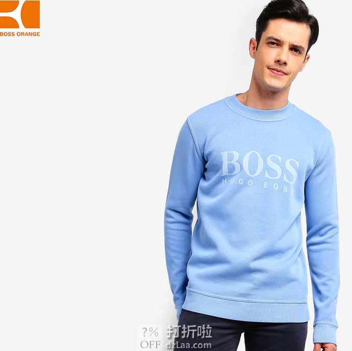 BOSS Orange 雨果博斯 橙标 Weave 男式卫衣 L码3.5折.96 海淘转运到手约￥490