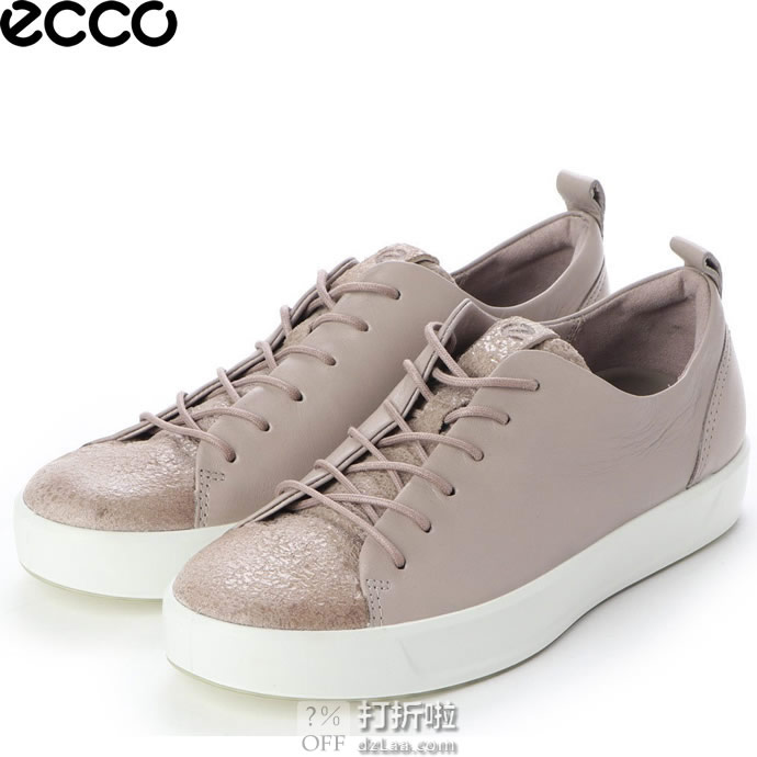 ECCO 爱步 Soft 8 柔酷8号 混合鞋面 女式运动休闲鞋 38码2.8折$49.63 海淘转运到手约￥437