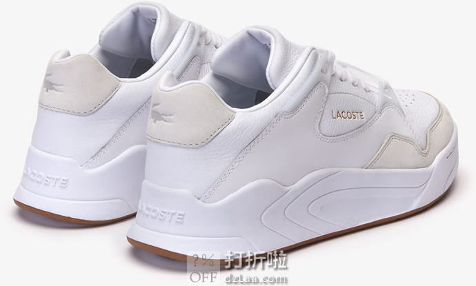 LACOSTE 法国鳄鱼 Court Slam 复古男式板鞋 42码3.4折.13 海淘转运到手约￥368